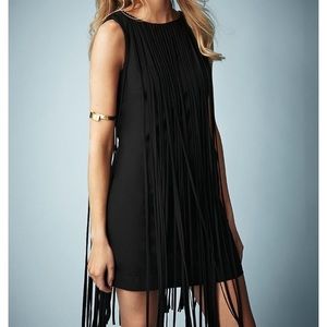 TOPSHOPxKATEMOSS fun fringe little black dress